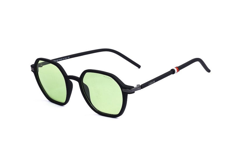 VEGAS Full Rim Hexagon Unisex Light Green  Sunglasses V2103 C5 - Image 1